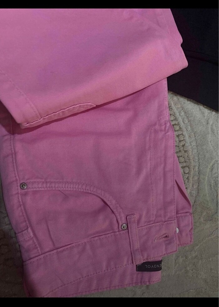 Pembe kargo pantolon - Görsel 3