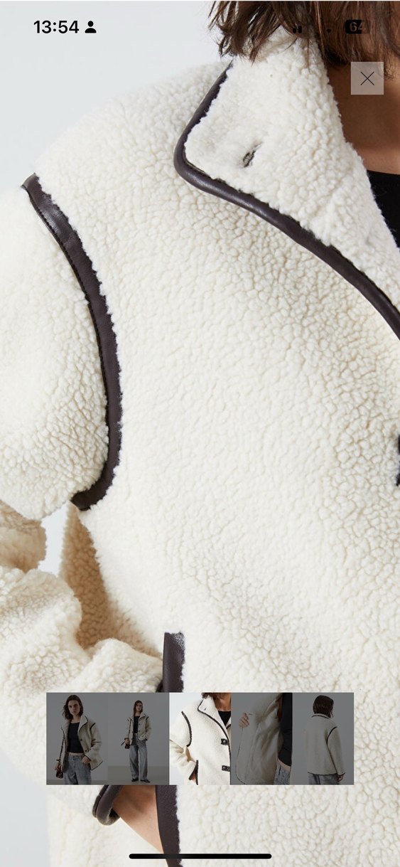 Kürk Detaylı Bej Midi Kadın mont - Görsel 3