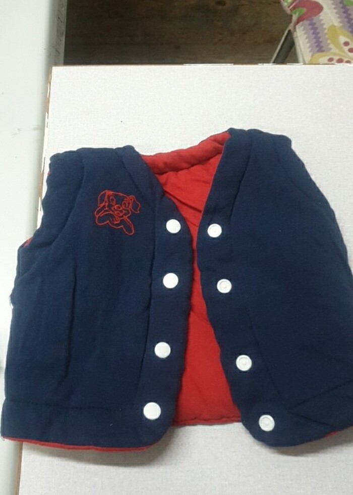 Cift taraflı giyilecek 2yaş cocuk yelegi - Görsel 2