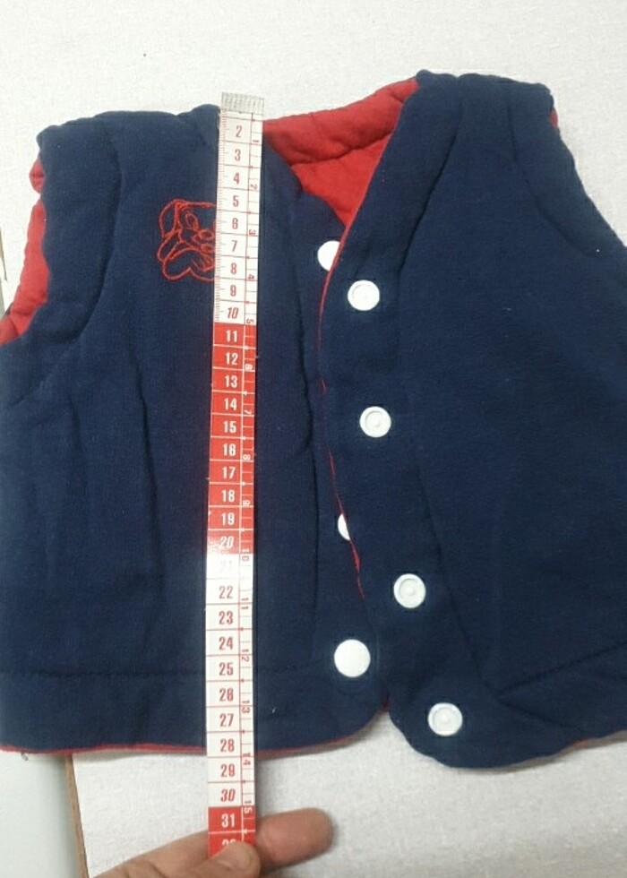 Cift taraflı giyilecek 2yaş cocuk yelegi - Görsel 4