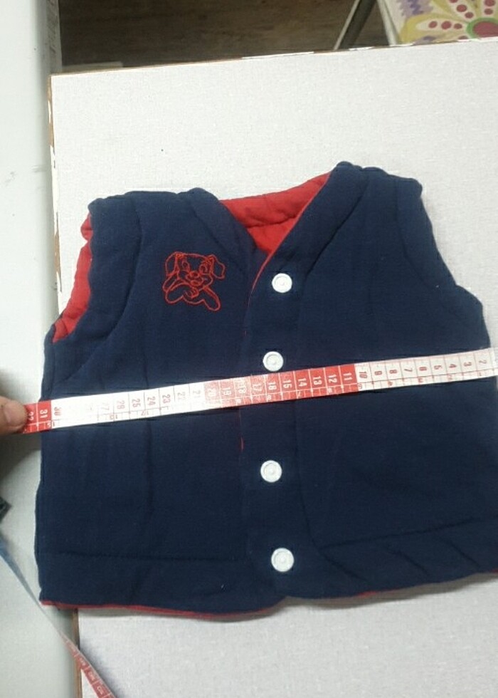 Cift taraflı giyilecek 2yaş cocuk yelegi - Görsel 5