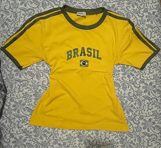 Carpe sarı brazil tişört
