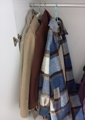 Kadın Kahverengi Yünlü Uzun Kollu Gömlek - Görsel 2