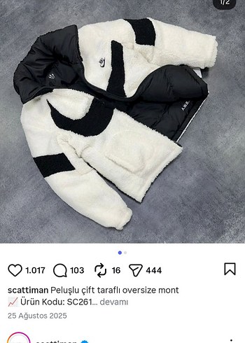 erkek Siyah Kapitone Kemerli Kış Ceketi - Görsel 2