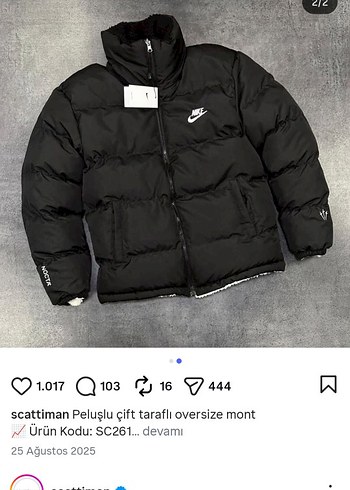 erkek Siyah Kapitone Kemerli Kış Ceketi - Görsel 3