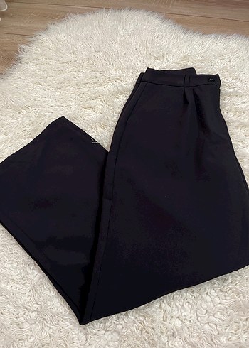 Siyah Kadın Kumaş Pantolon - Görsel 2