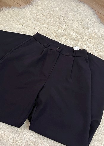 Siyah Kadın Kumaş Pantolon - Görsel 3