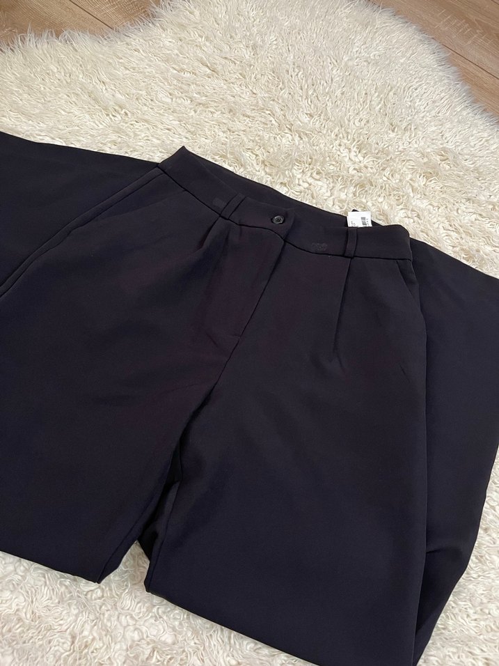 Siyah Kadın Kumaş Pantolon - Görsel 3