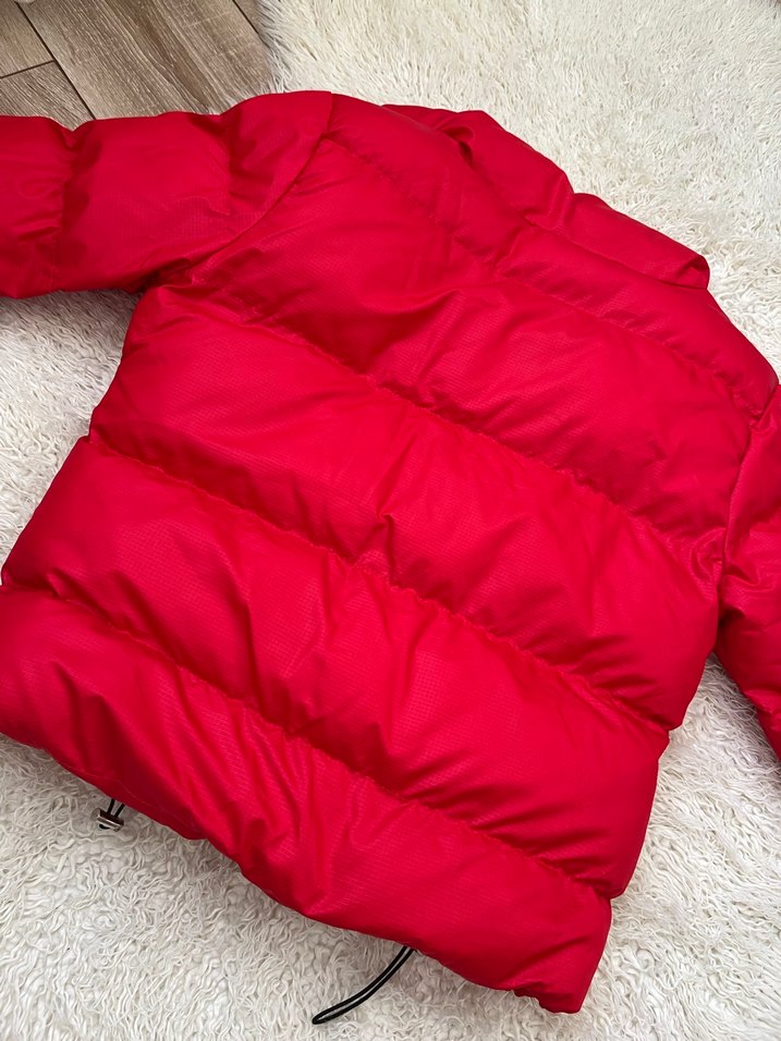 Kırmızı Kadın Midi Boy Sıcak Mont - Görsel 3