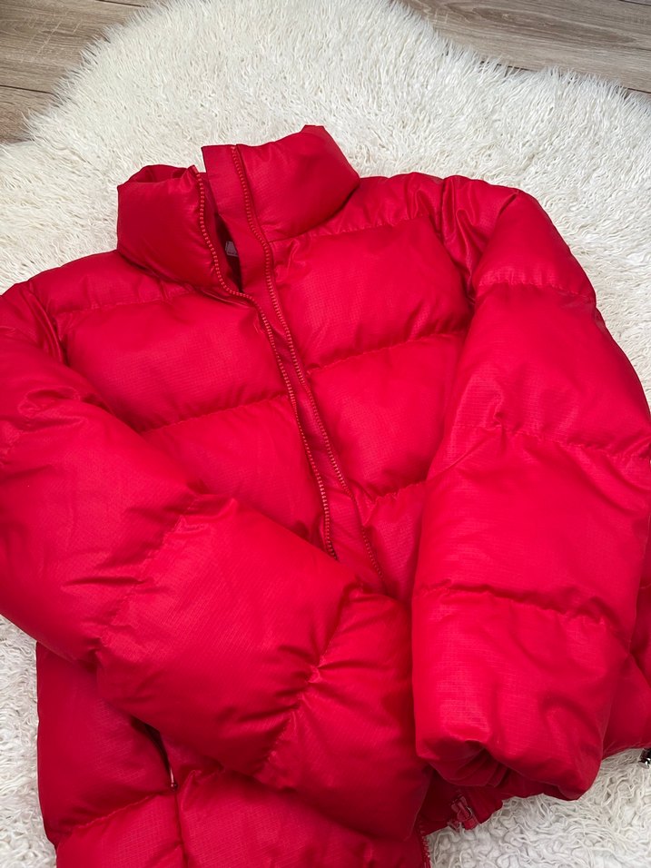 Kırmızı Kadın Midi Boy Sıcak Mont - Görsel 2