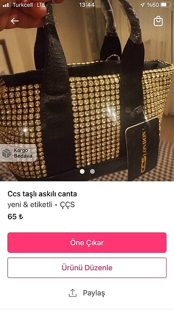 Ccs taslı canta