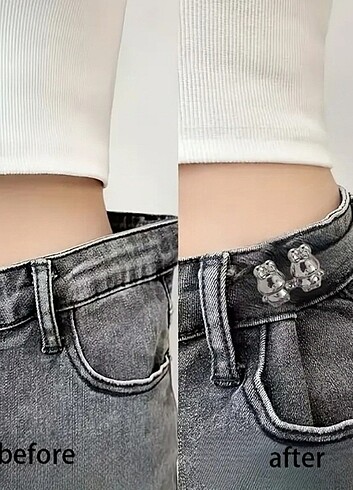 Beden gri Renk Pantalon Daraltma Aparatı (Tavşanlı Model)