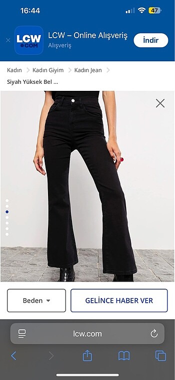 m Beden Mars Flare jean