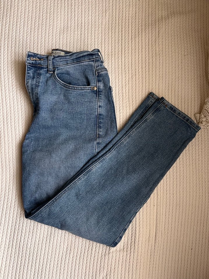 Mavi Normal Boy Denim Kadın Jean - Görsel 3