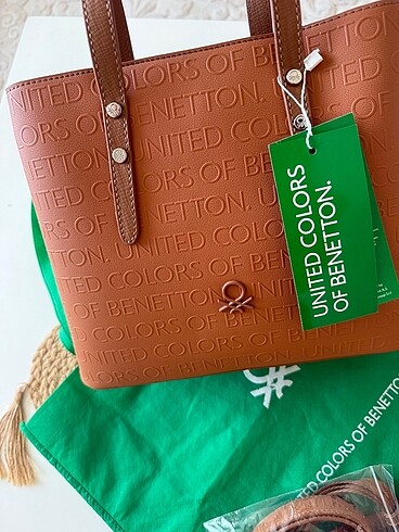 Benetton Orjinal Benetton taba çanta etiketli