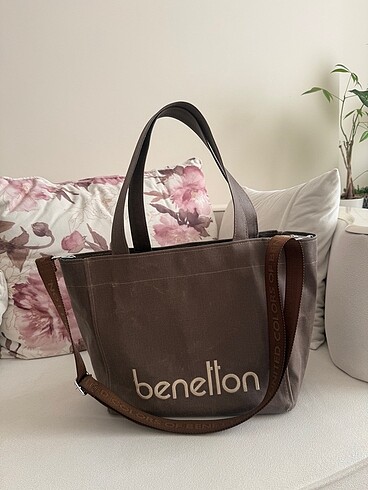 Orjinal Benetton kanvas çanta