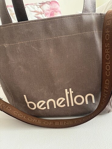 Benetton Orjinal Benetton kanvas çanta
