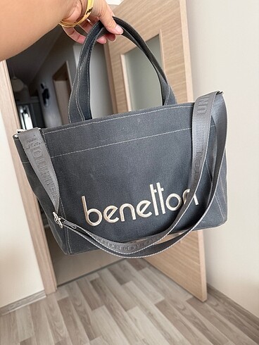 Orjinal Benetton kanvas çanta