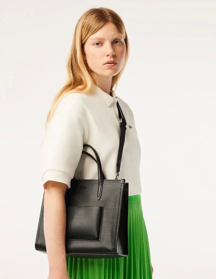 Orjinal Lacoste deri çanta - Görsel 4