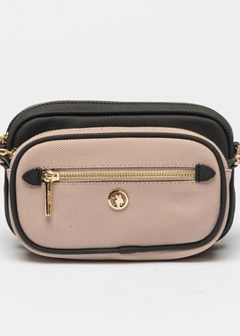 Orjinal Us Polo çanta bej siyah - Görsel 5