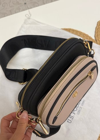 Orjinal Us Polo çanta bej siyah - Görsel 6