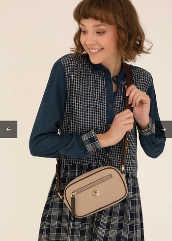 Orjinal Us Polo çanta bej siyah - Görsel 3