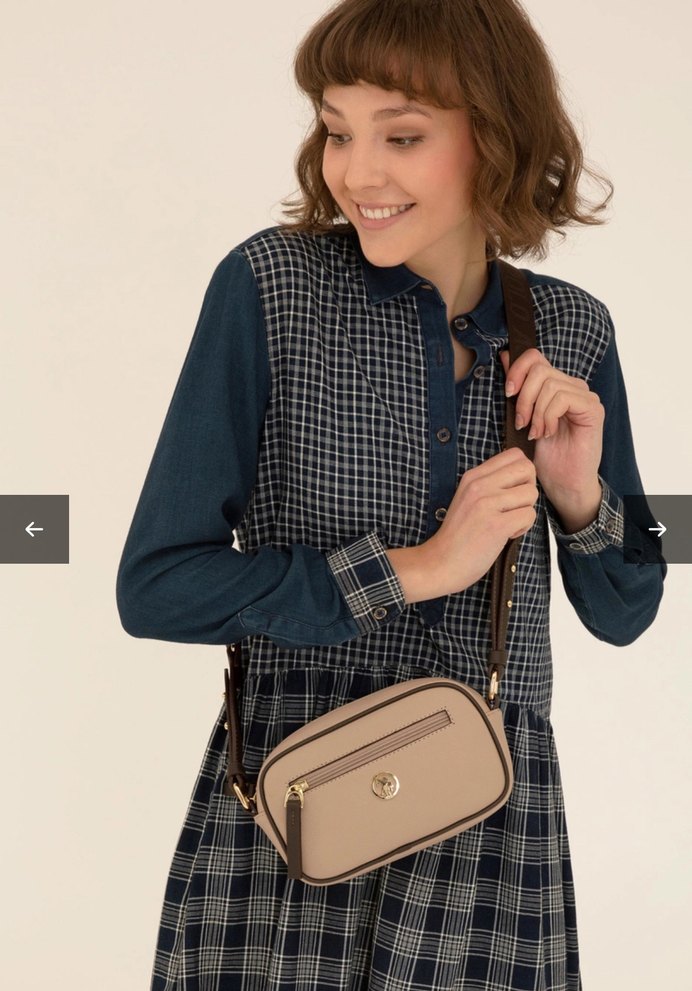 Orjinal Us Polo çanta bej siyah - Görsel 3