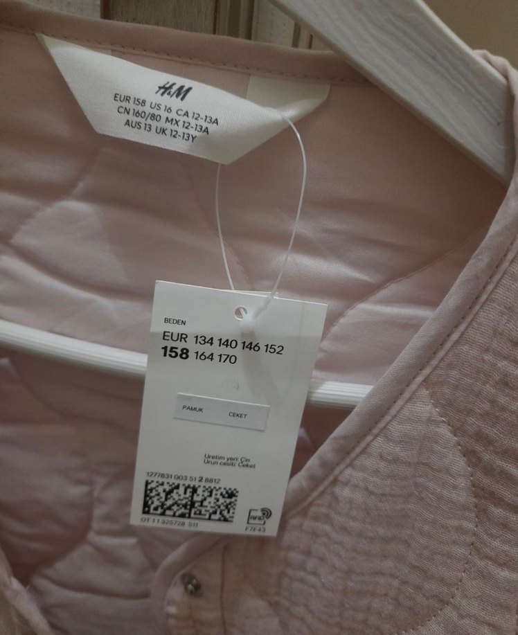 H&M pudra kapitoneli ceket - Görsel 3