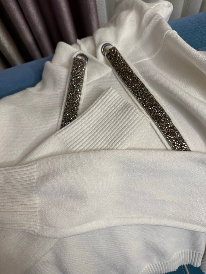 Zara Kapüşonlu Kadın kazak - Görsel 5