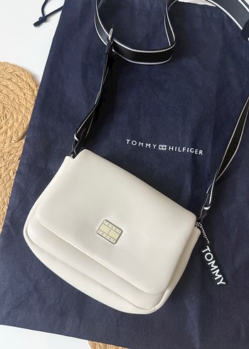 Orjinal Tommy Hilfiger kremDeri Kadın Çapraz Çanta - Görsel 2