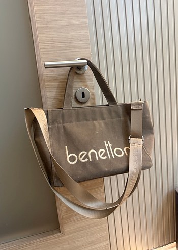 Orjinal Benetton Kanvas Çanta - Görsel 5