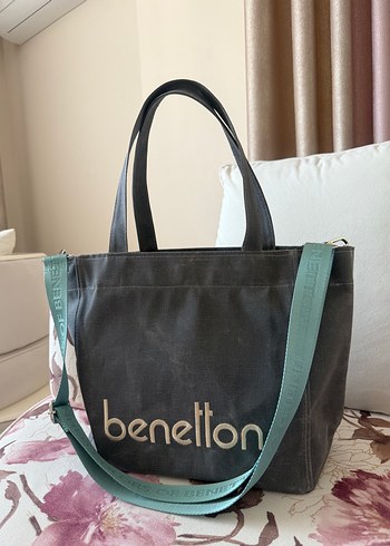 Orjinal Benetton kanvas çanta