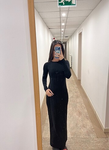 Siyah Uzun Elbise