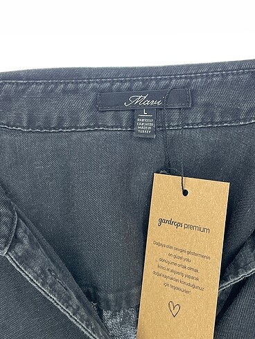 l Beden gri Renk Mavi Jeans Kısa Elbise %70 İndirimli.