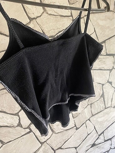 Diğer önden dikişli crop