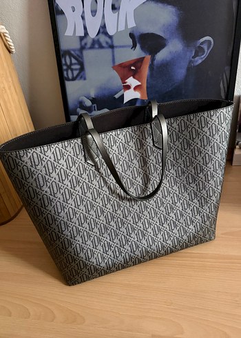 ipekyol Sik Gri Monogramli Tote Canta
