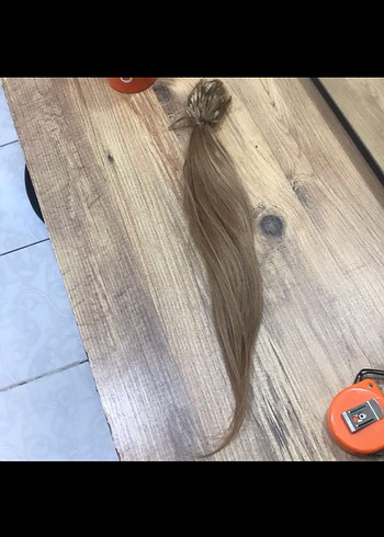 Bej Ahşap Püsküllü Saç Aksesuarı - Görsel 2