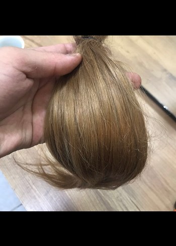 Bej Ahşap Püsküllü Saç Aksesuarı - Görsel 3