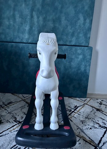 Beyaz Sallanan At Oyuncak - Görsel 2