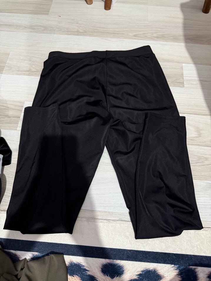 Siyah Midi Spor Tayt - Görsel 2