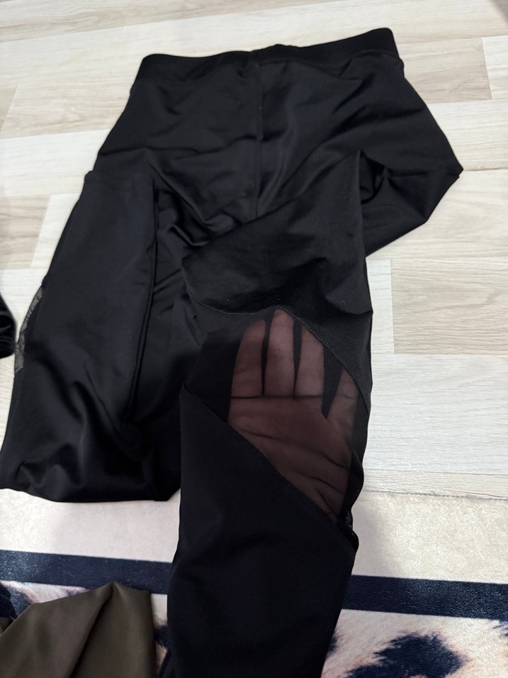 Siyah Spor Kadın Tayt - UMberIace - Görsel 3