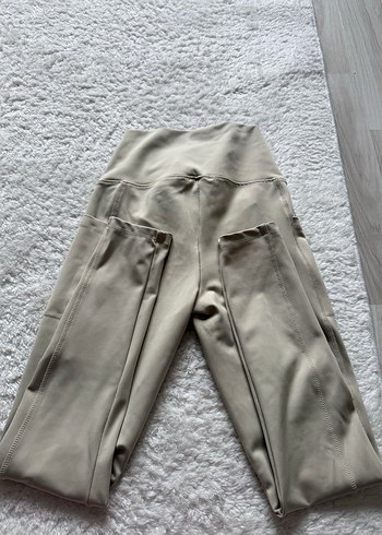 Bej Kadın Spor Tayt Midi Boy - Görsel 3