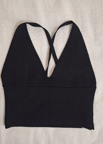 Siyah V Yaka Atlet Bralet