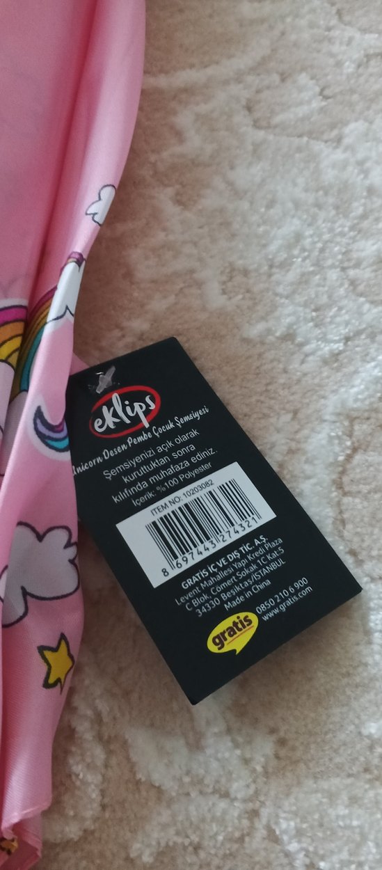 kız çocuk şemşiye - Görsel 4