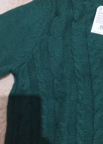 Kız Çocuk Yeşil Kazak - Görsel 4