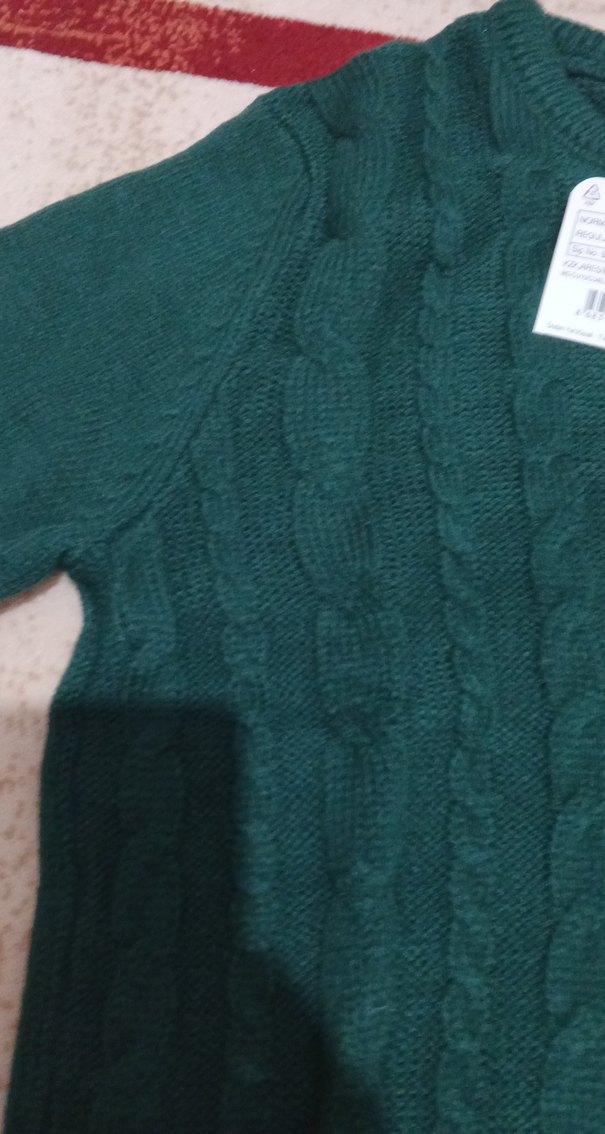 Kız Çocuk Yeşil Kazak - Görsel 4