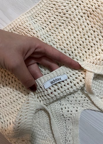 universal Beden Bej Bohem Mini Örgü Bralet