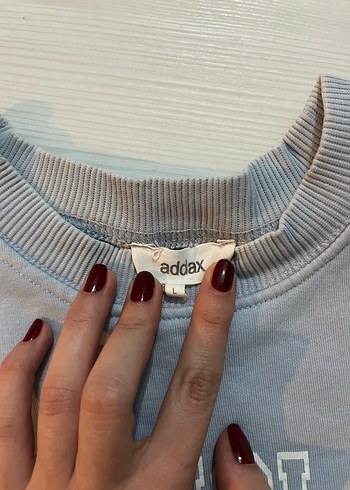 l Beden gri Renk Gri Kadın Uzun Kollu Baskılı Sweatshirt