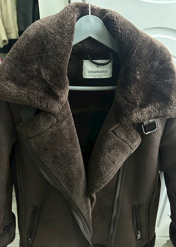 Kahverengi Kürklü Deri Kadın Ceket - Görsel 2