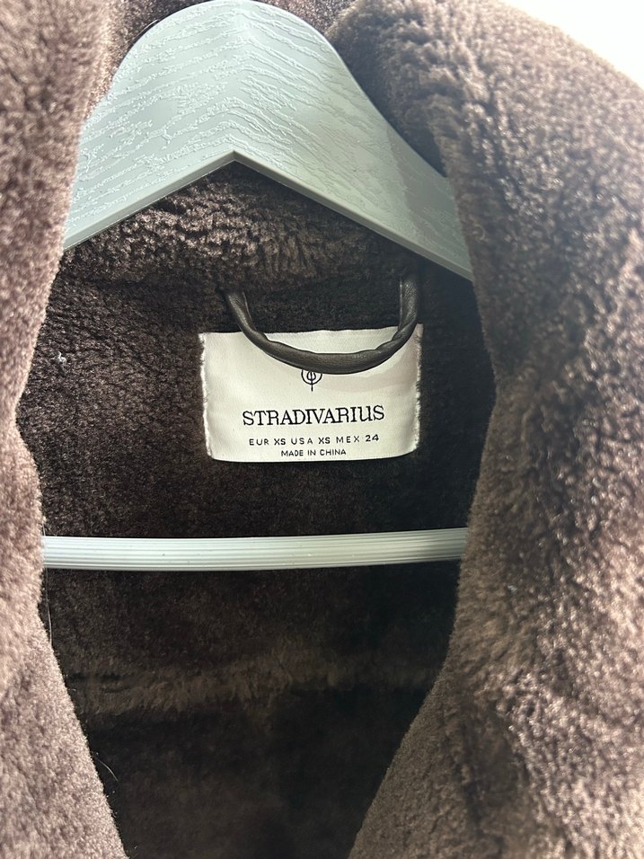 Kahverengi Kürklü Deri Kadın Ceket - Görsel 3